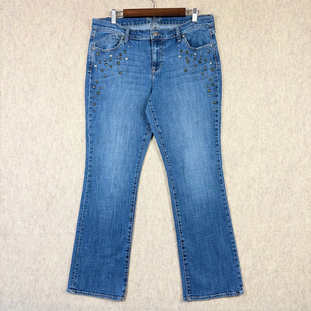 Old Navy The Flirt Jeans Womens 14 Bootcut Studded Embellished Y2K Retro Bling